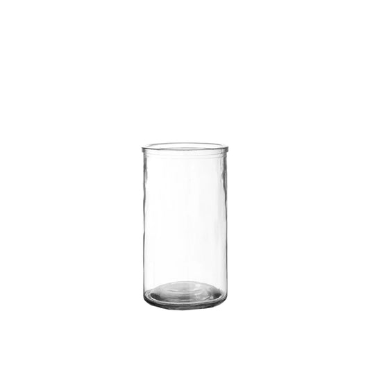 ALEA cylindrisk vase i klart glas, 10 × 20 cm