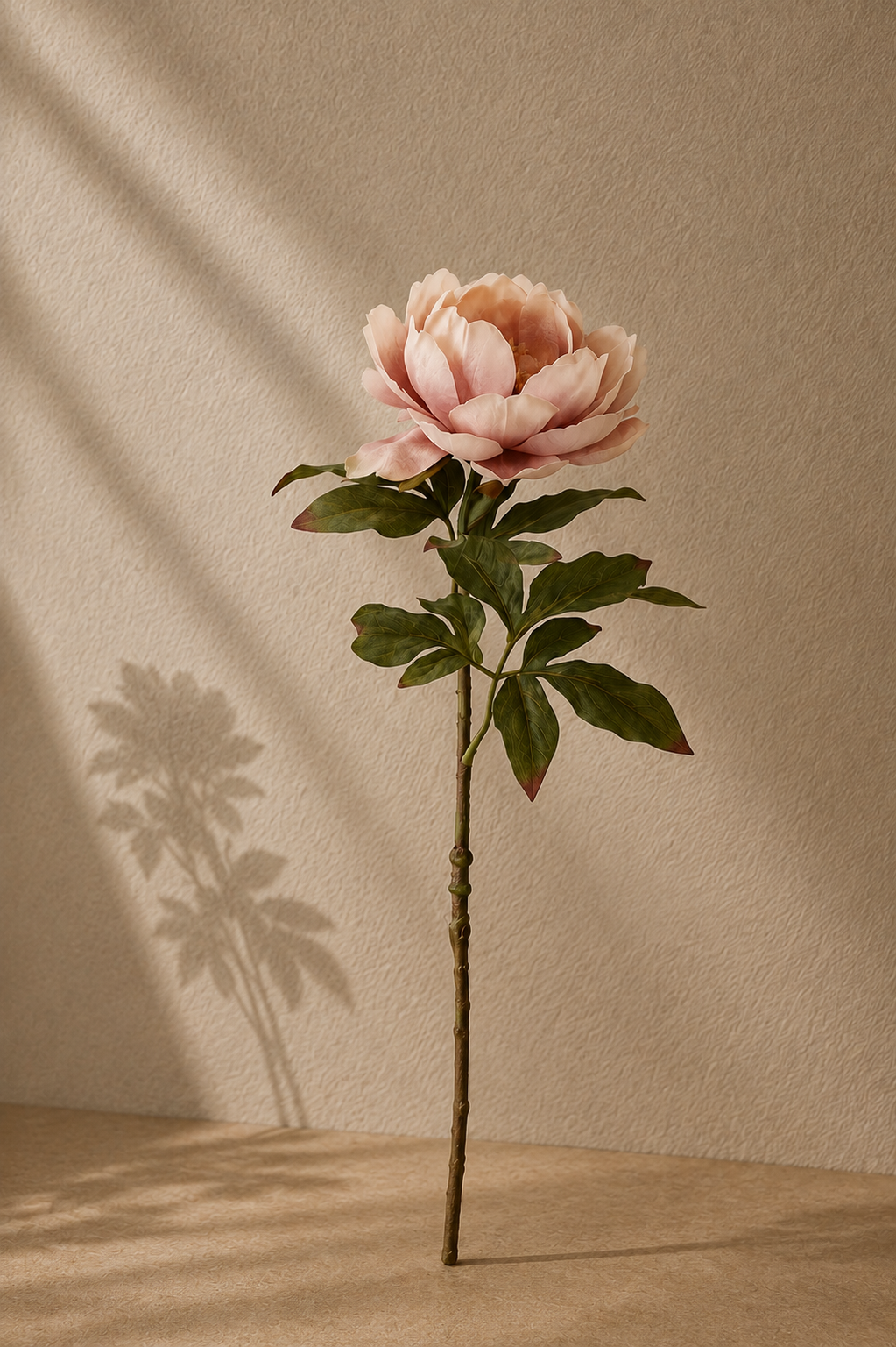 Kunstig pæon – lys rosa
