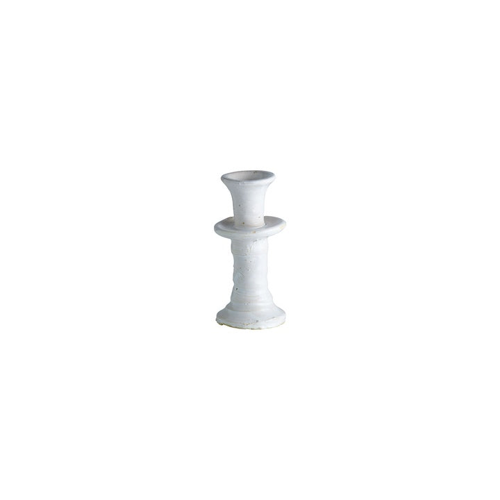 Roco håndformet lysestage i glaseret ler med individuelle variationer i form og glasering, 15 cm høj, til stagelys Ø 2,2 cm