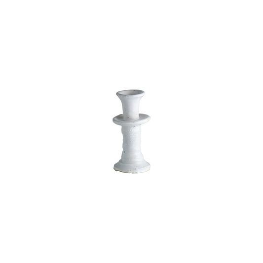 Roco håndformet lysestage i glaseret ler med individuelle variationer i form og glasering, 15 cm høj, til stagelys Ø 2,2 cm