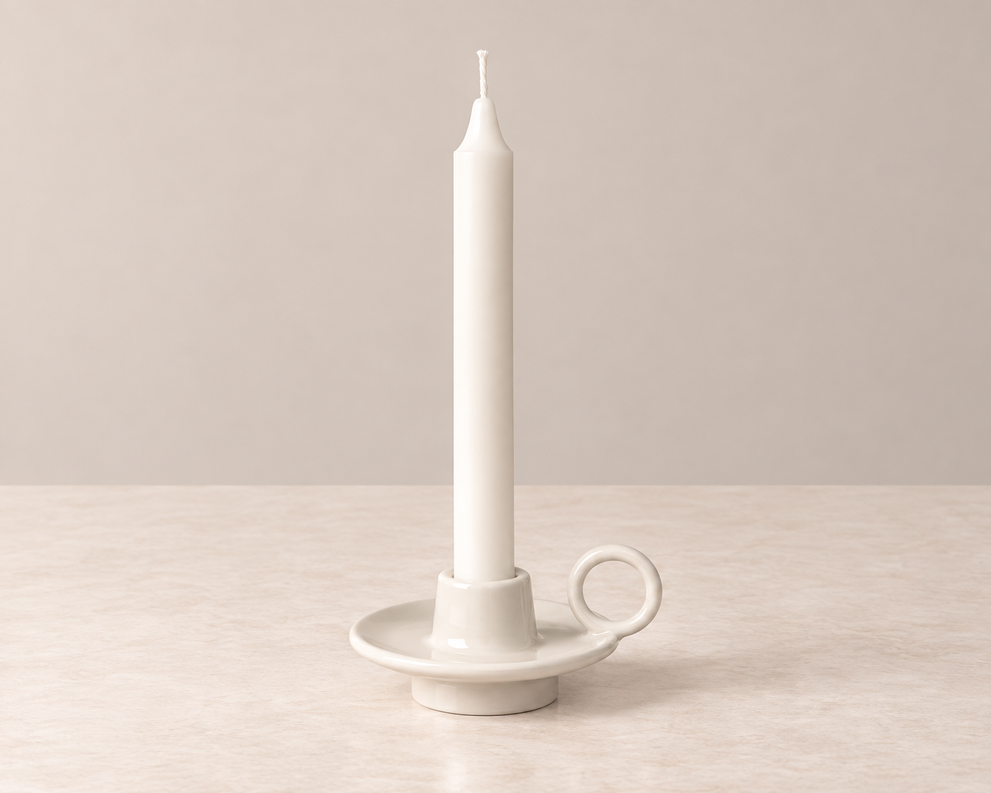 Lysestage i porcelæn – Vanilla