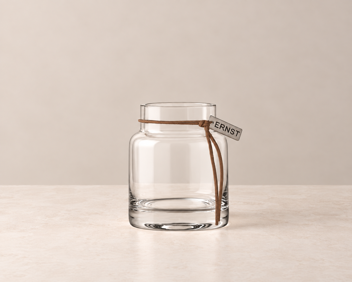 fyrfadsstage i glas – 8 cm