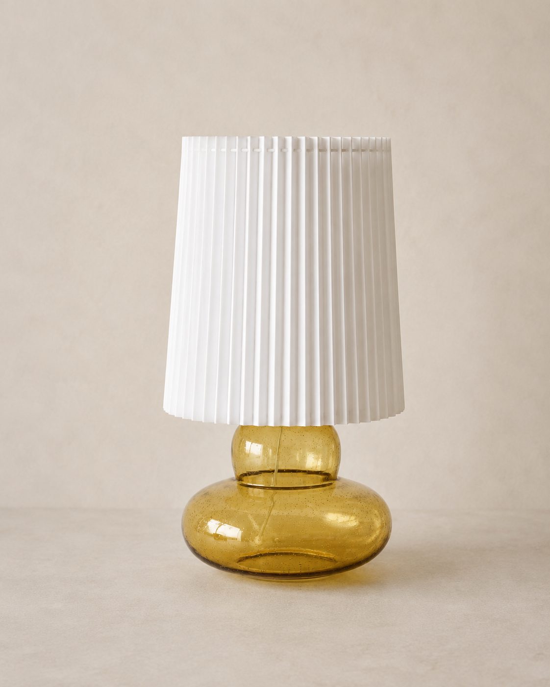 Ribe bordlampe – ravfarvet
