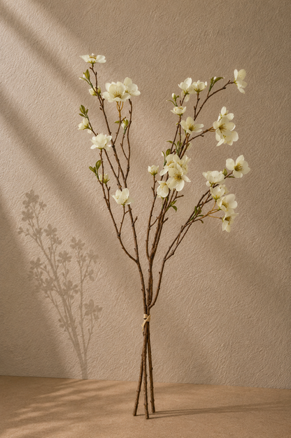 Kunstigt Helleborus-bundt – hvid, 2 stk.
