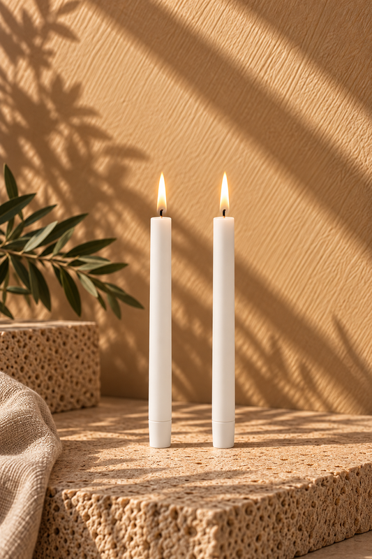 Uyuni -  LED-stagelys, Nordic White, 25 cm, 2 stk.