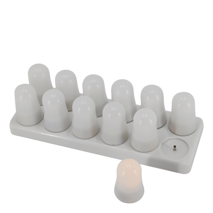 Genopladelige LED – fyrfadslys – 12 stk.