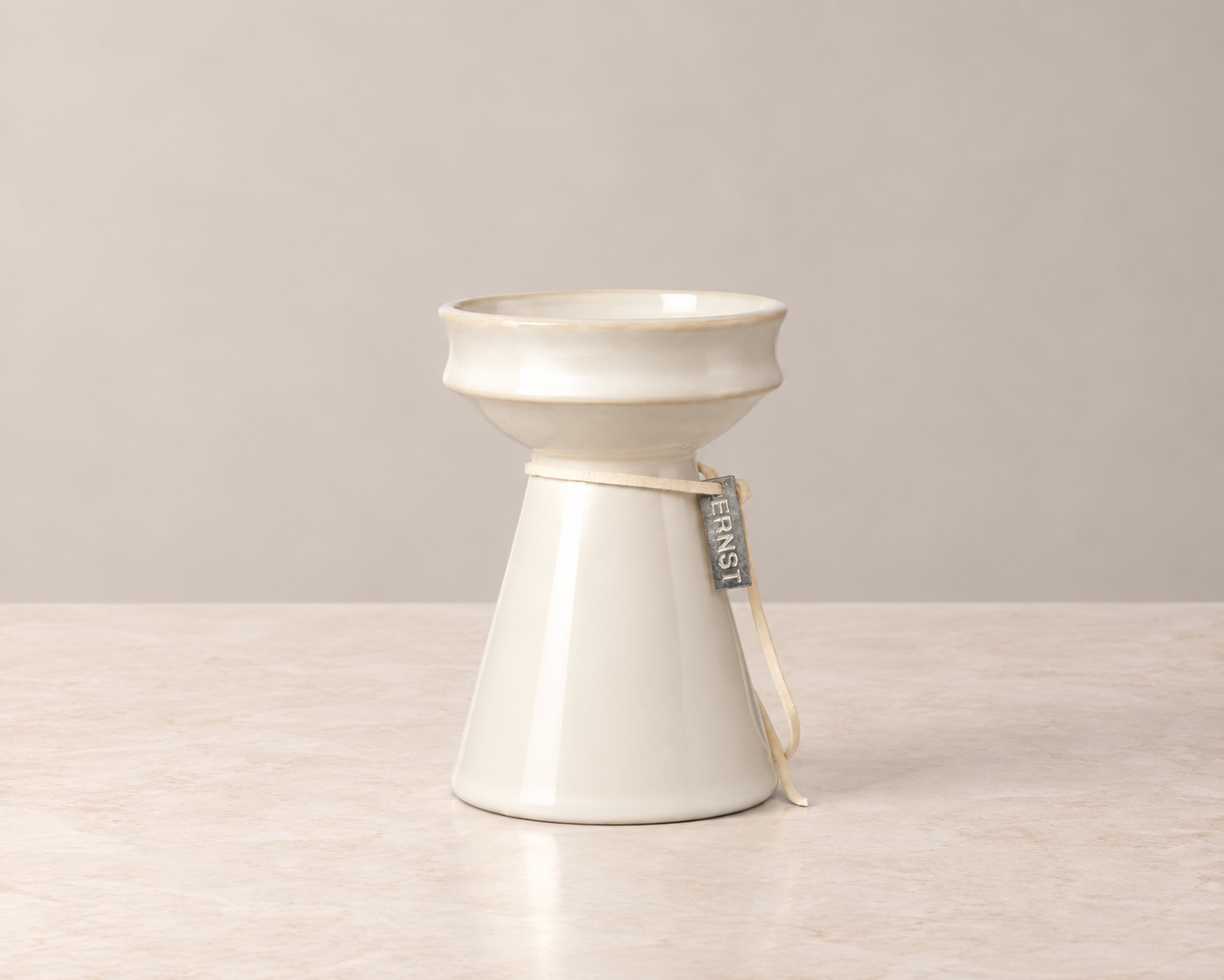 Hyacintvase – naturhvid - 12cm