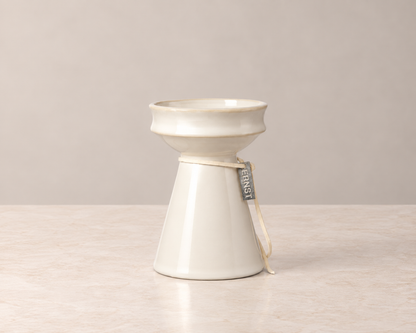 Hyacintvase – naturhvid - 12cm