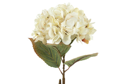 Kunstig hortensia i creme, 64 cm