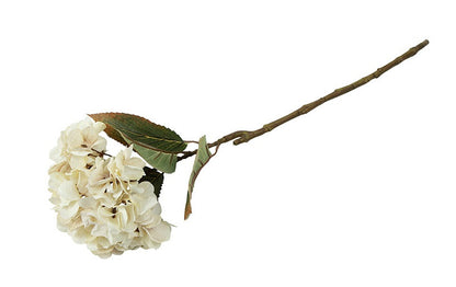 Kunstig hortensia i creme, 64 cm