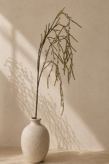 Kunstig hængepil – grøn, 132 cm