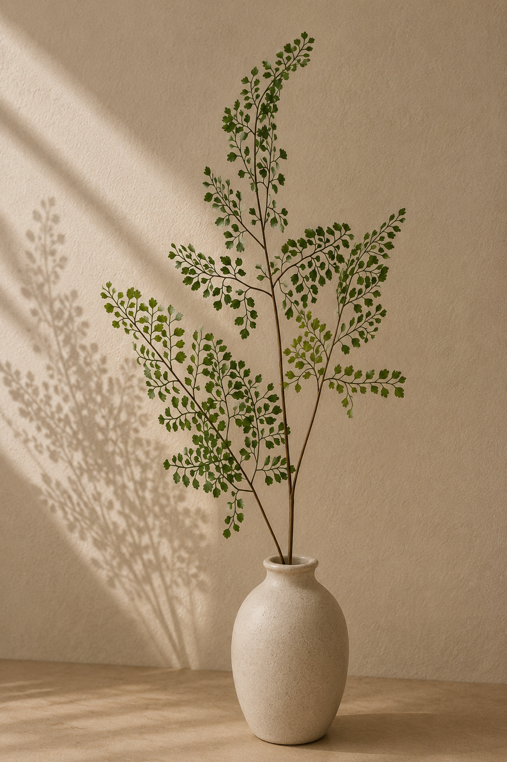 Kunstig Adiantum-gren – grøn