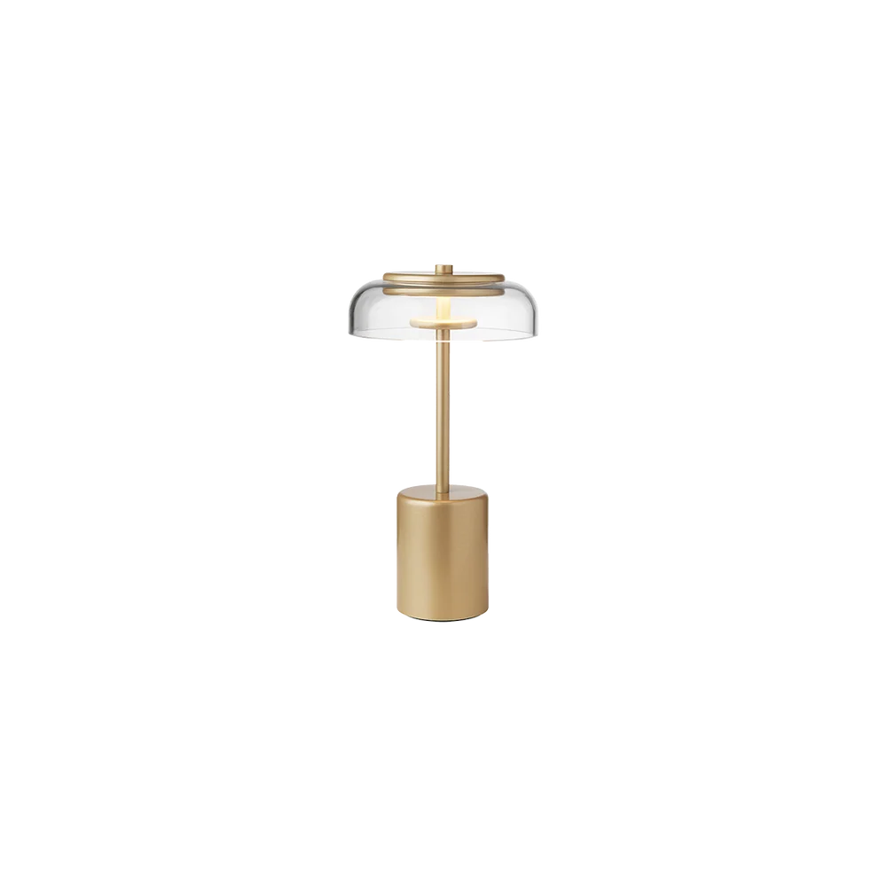 Nuura - Blossi Table Mini Portable – Nordic Gold/Clear