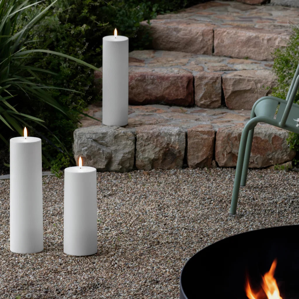 Uyuni - Outdoor Maxi LED-bloklys – hvid, 30 cm