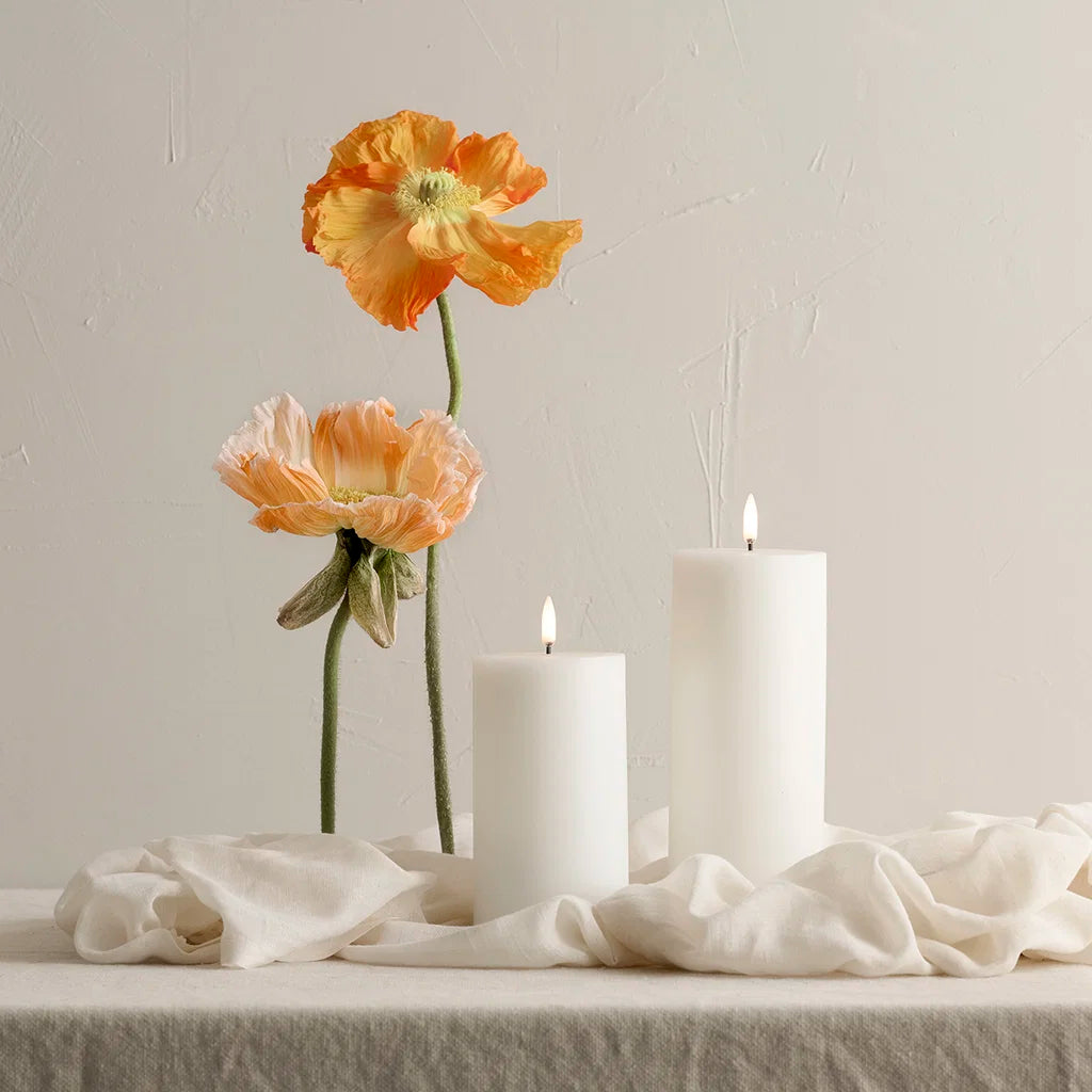 Uyuni -  LED-bloklys, Nordic White, 20 cm