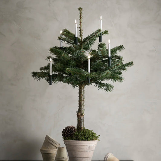 Uyuni -  LED-stagelys, Nordic White, 25 cm, 2 stk.