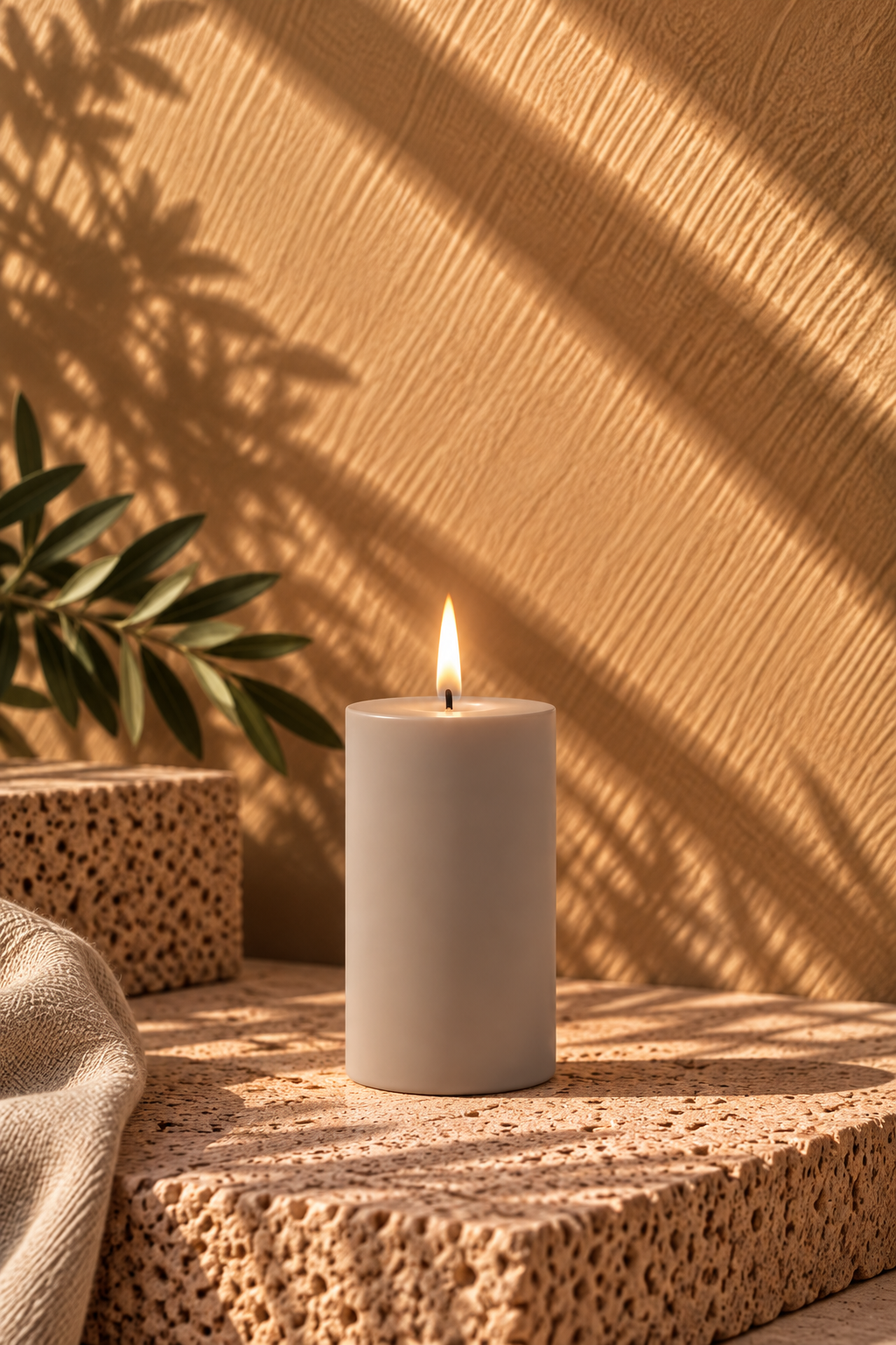 Uyuni - Outdoor LED-bloklys – Sandstone, 15 cm