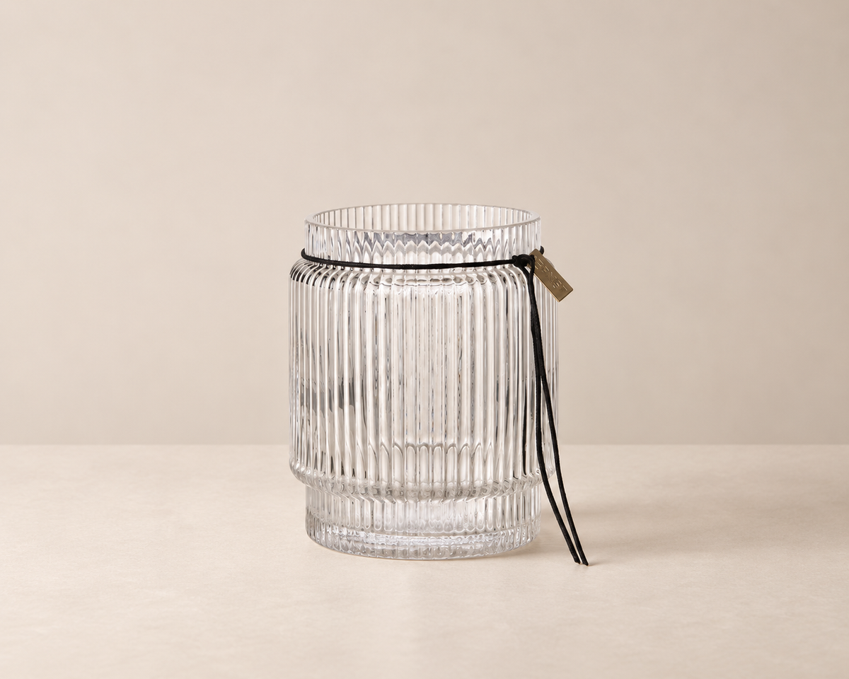 Riflet glasvase – 14,8 cm