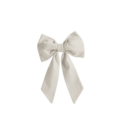 Julesløjfe i bomuldskanvas 28 × 18 cm – Creme