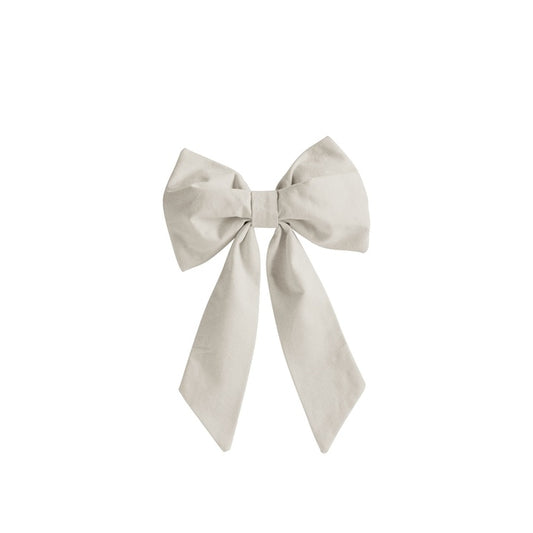 Julesløjfe i bomuldskanvas 28 × 18 cm – Creme