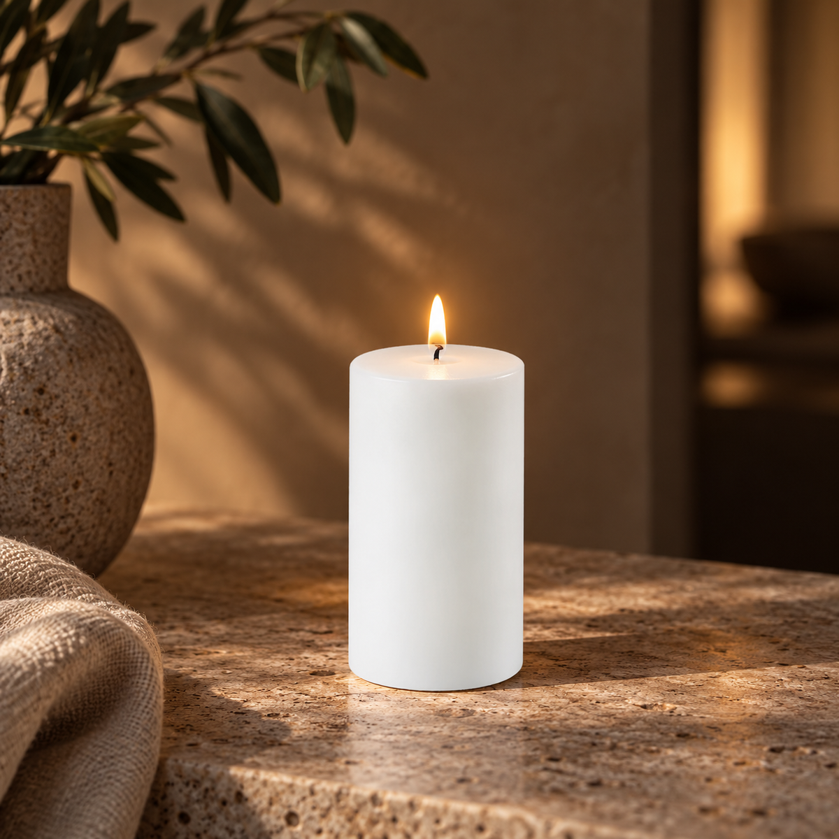 Uyuni - LED-bloklys, Nordic White, 15 cm