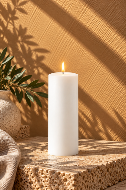 Uyuni -  LED-bloklys, Nordic White, 20 cm