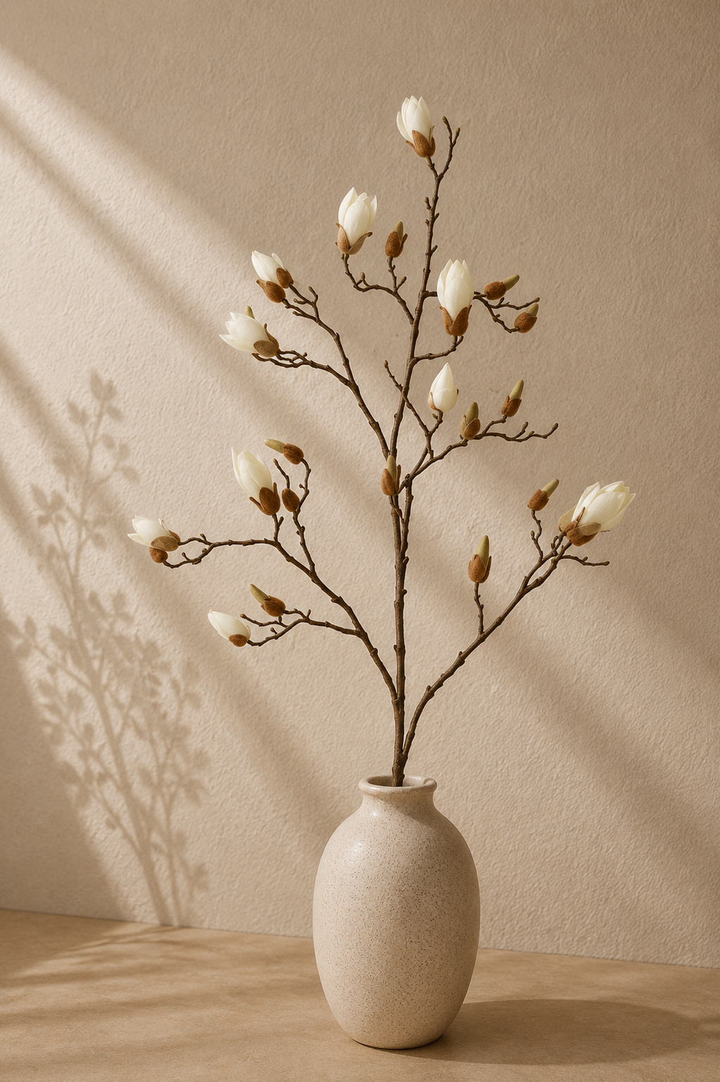 Kunstig magnoliagren – hvid