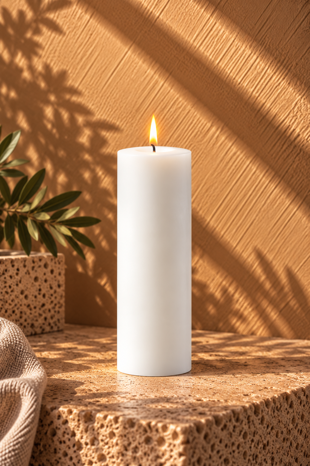 Uyuni - LED-bloklys, Nordic White, 25 cm