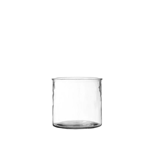 ALEA cylindrisk vase i klart glas, 15 × 15 cm