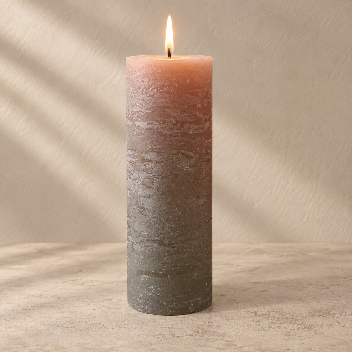 Bloklys – hør, 20x7 cm