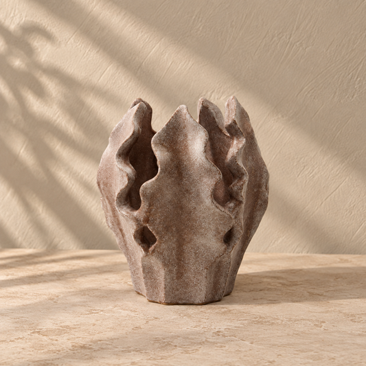 Camden fyrfadsstage – beige karamel