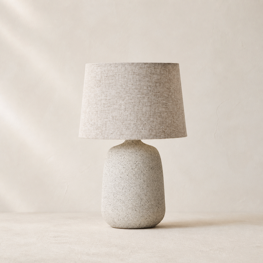 Bordlampe med skærm