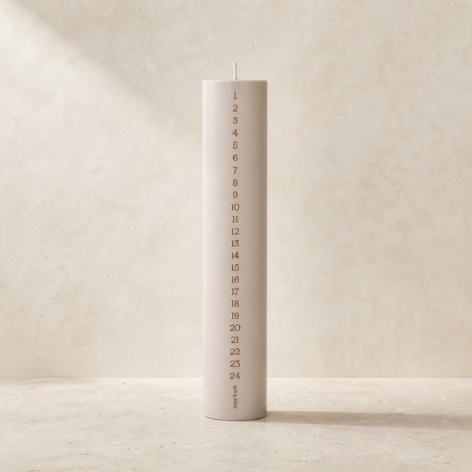 ester & erik – Kalenderlys – 25 x 5 cm – Linnen grey