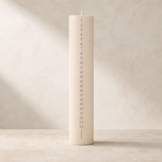 ester & erik – Kalenderlys – 25 x 5 cm – Ivory