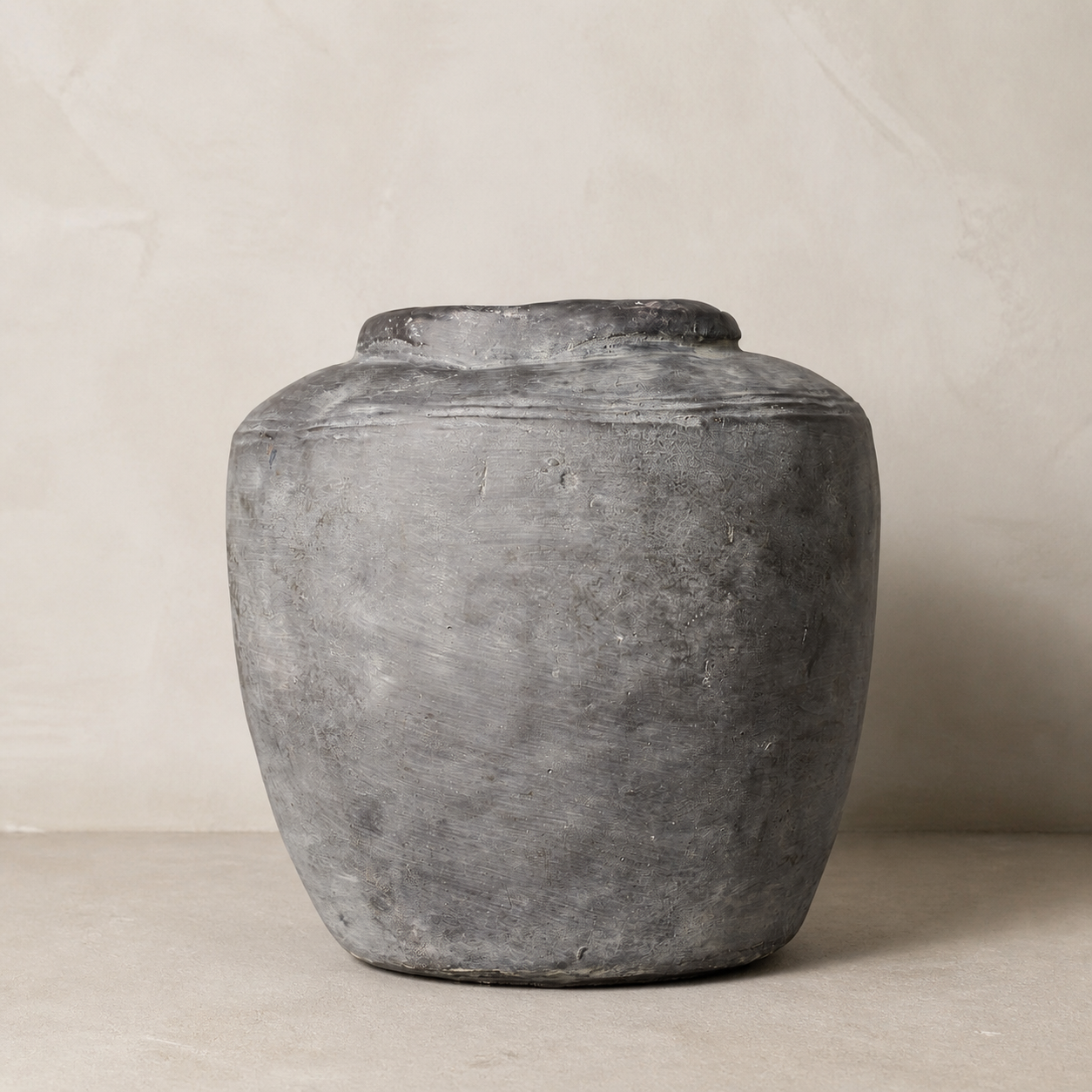 Gulvvase - Rustik - Ler - Betonlook