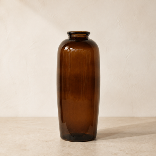 Big Shape gulvvase – chokolade
