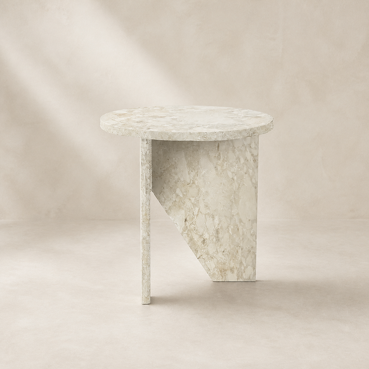 Verde sidebord – creme - marmor