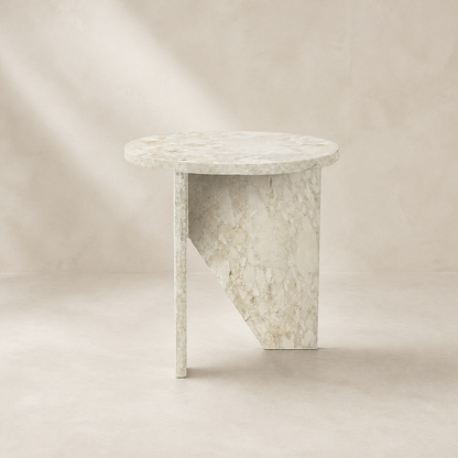 Verde sidebord – creme - marmor
