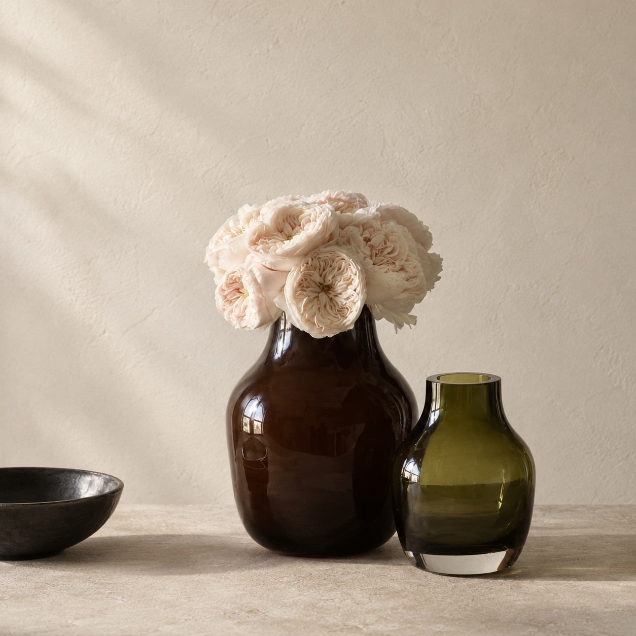 Paloma vase – mørkebrun