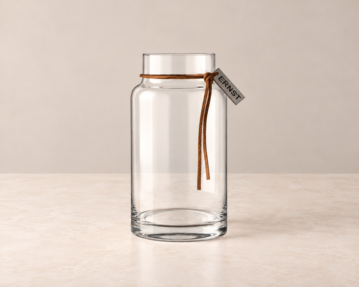 Fyrfadsstage i glas – 12 cm